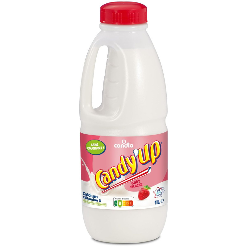 Candia Candy'up mléčný nápoj jahodový UHT
