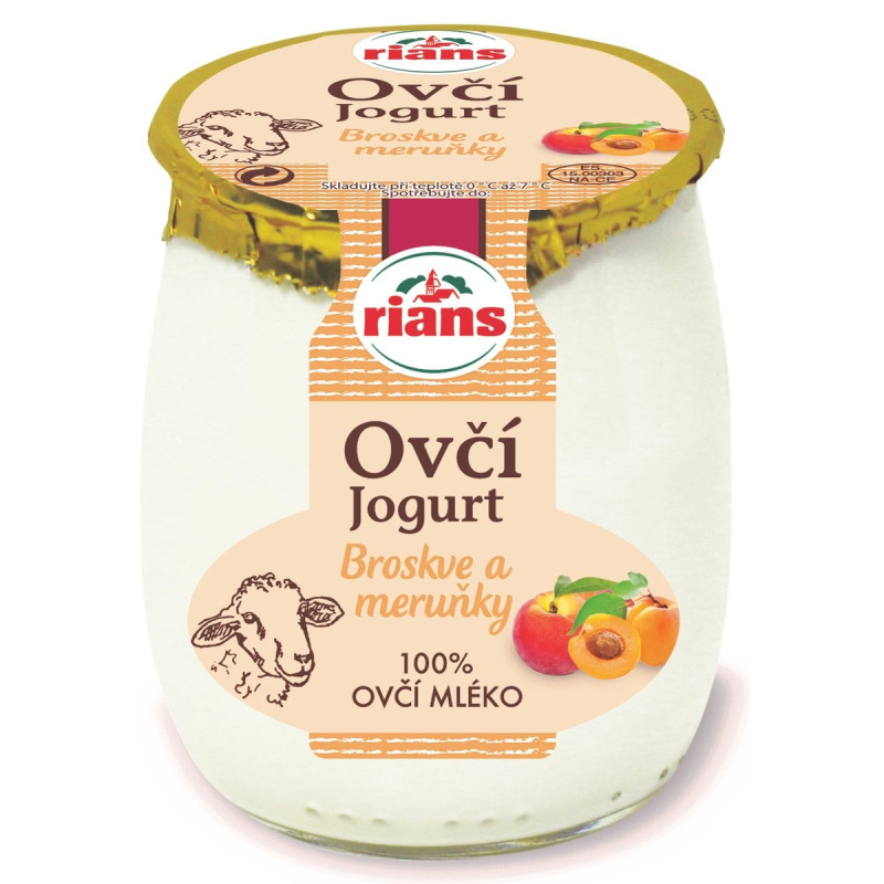 Rians Ovčí jogurt Broskve a meruňky