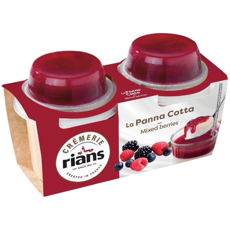 Rians La Panna Cotta Red Fruit 2×120 g
