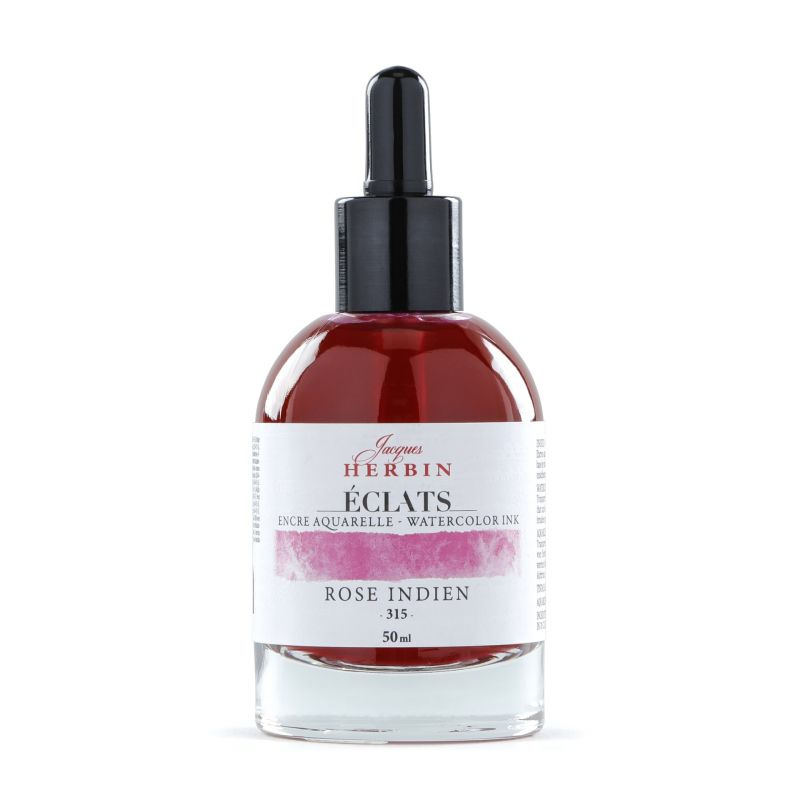 Jacques Herbin akvarelový inkoust (50ml) sytě růžová