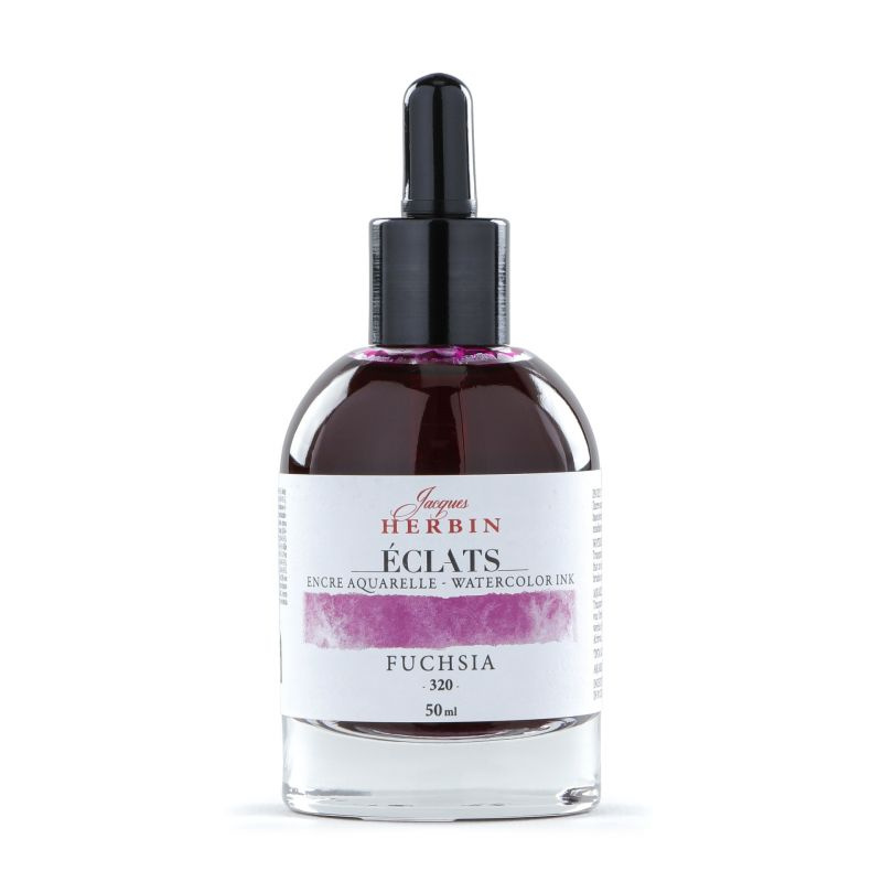 Jacques Herbin akvarelový inkoust (50ml) fuchsiová růžová