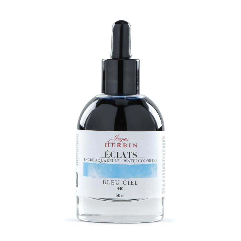 Jacques Herbin akvarelový inkoust (50ml) modrá obloha
