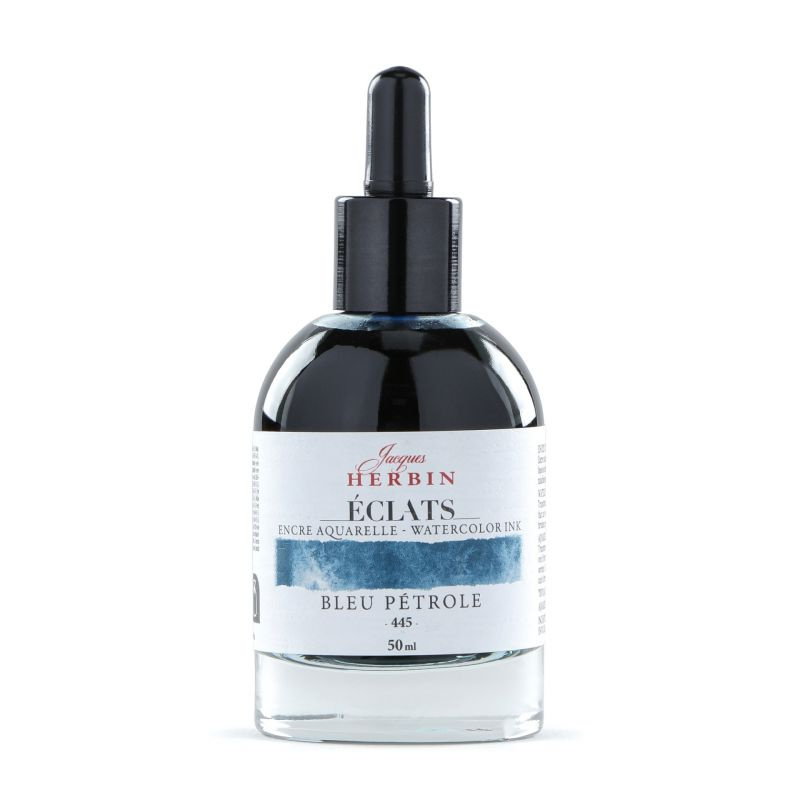 Jacques Herbin akvarelový inkoust (50ml) petrolejová