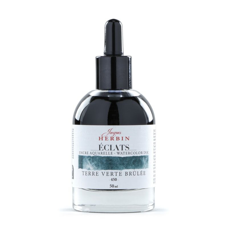 Jacques Herbin akvarelový inkoust (50ml) tmavě tyrkysová