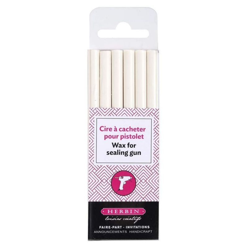 Pečetní vosk (6ks) bílá