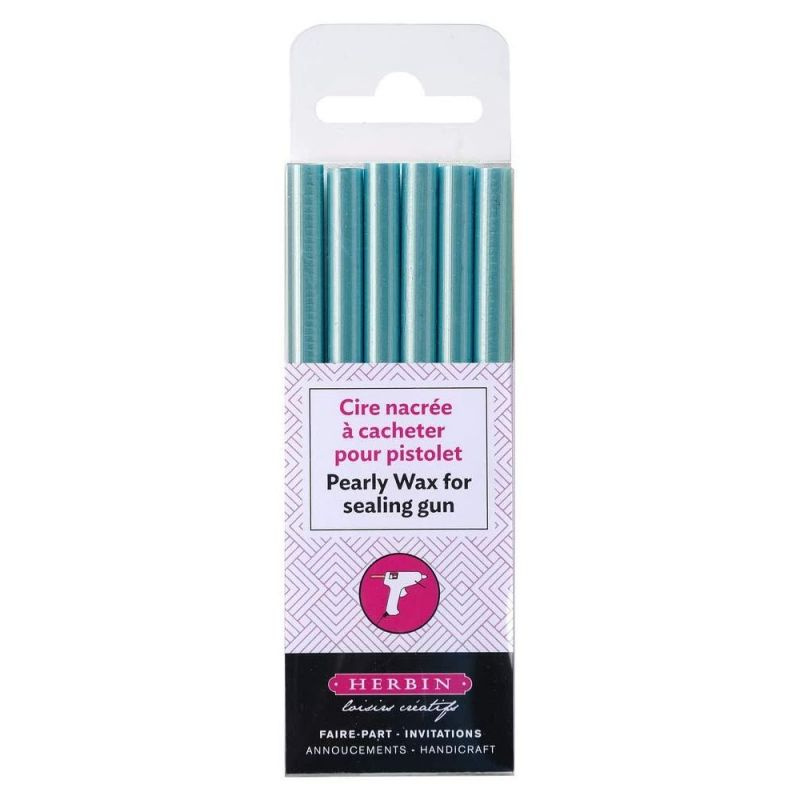 Pečetní vosk perleťový (6ks) modrá