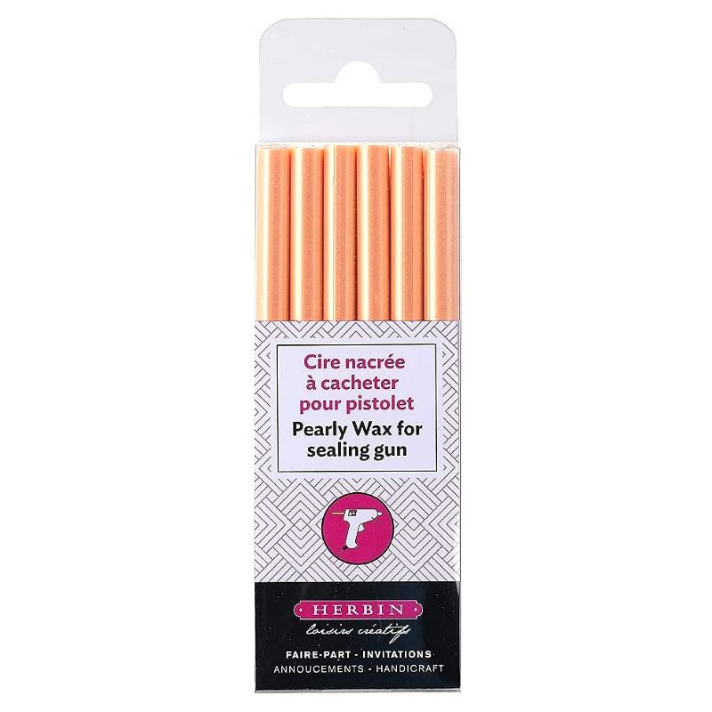 Pečetní vosk perleťový (6ks) meruňková