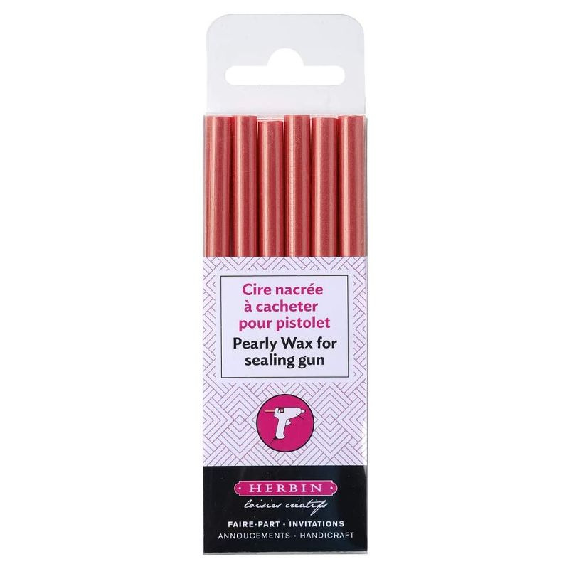 Pečetní vosk perleťový (6ks) růžová