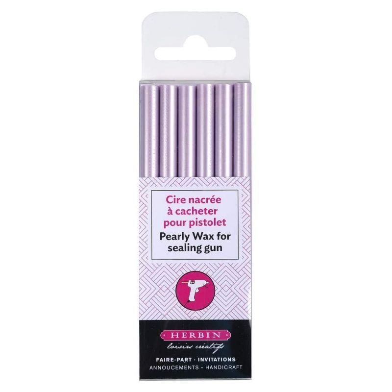 Pečetní vosk perleťový (6ks) fialová