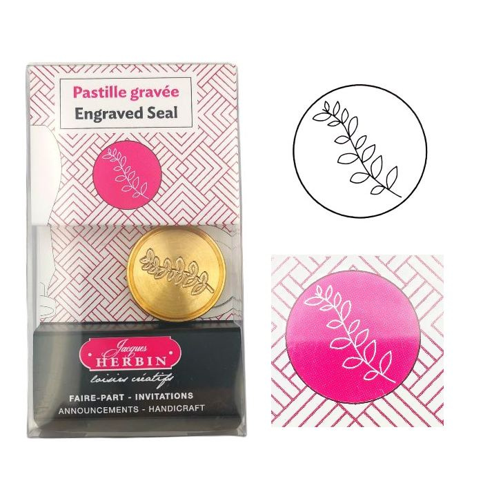 Pečetidlo mosazné průměr 24mm větvička