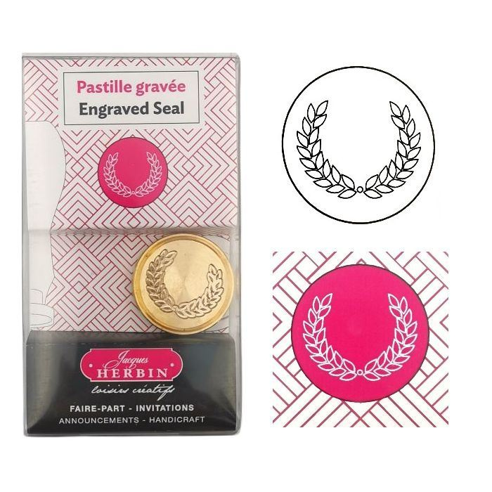 Pečetidlo mosazné průměr 24mm věnec