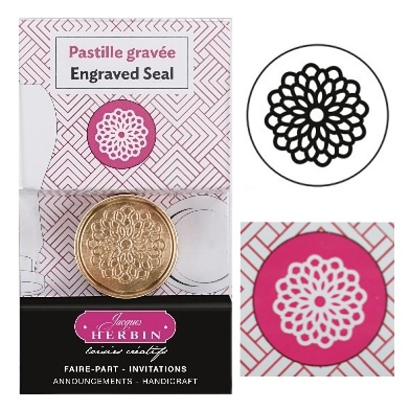 Pečetidlo mosazné průměr 24mm mandala