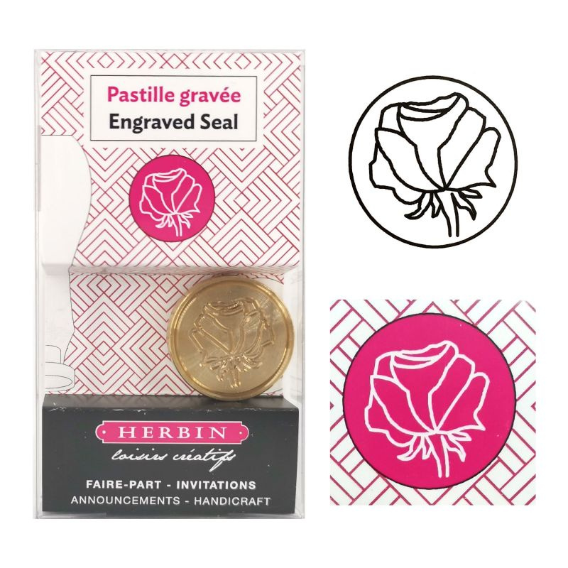 Pečetidlo mosazné průměr 24mm růže