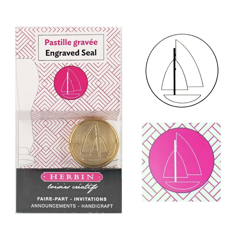 Pečetidlo mosazné průměr 24mm plachetnice