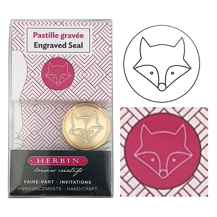 Pečetidlo mosazné průměr 24mm liška