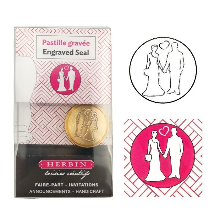 Pečetidlo mosazné průměr 24mm svatba