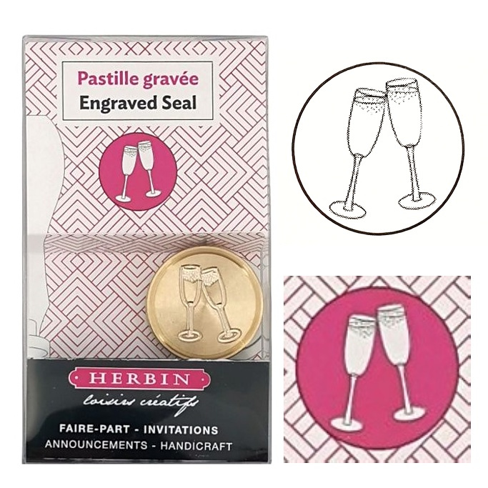 Pečetidlo mosazné průměr 24mm skleničky