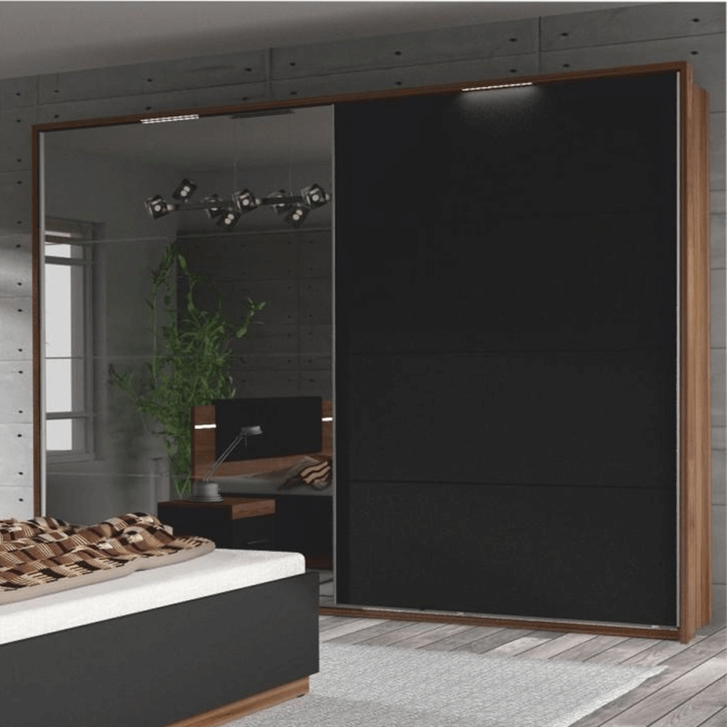 Dřevěný rám s LED osvětlením ke skříni DEGAS