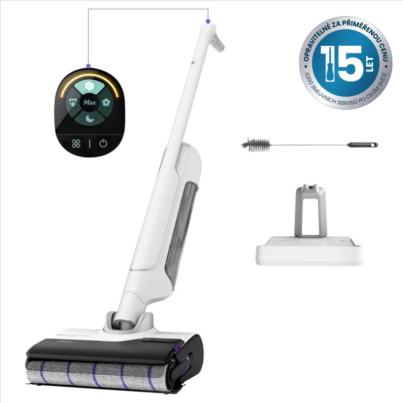 Víceúčelový vysavač Rowenta X-Clean 10 na mokré a suché vysávání GZ7035WO Černý/Bílý