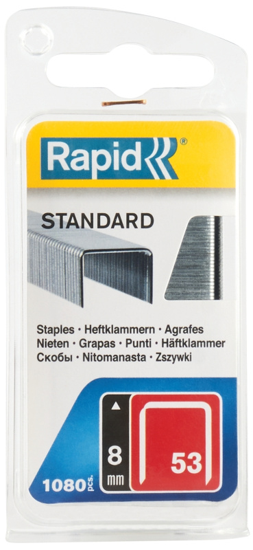 Spony Rapid Standard 53 11,3×8×0,7 mm 1 080 ks