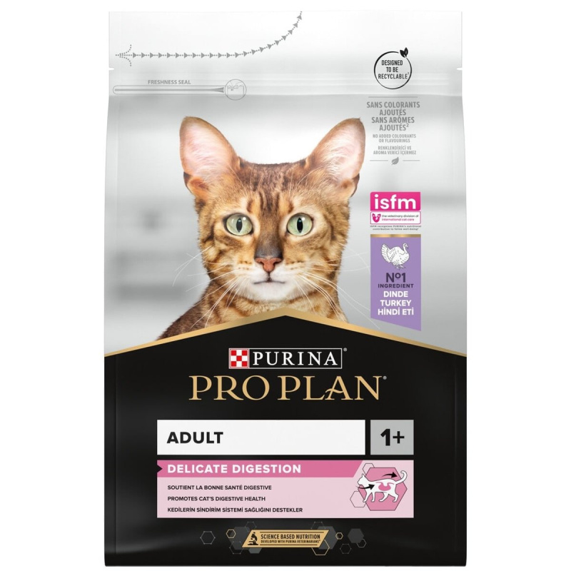 Purina Pro Plan Cat Adult Delicate Digestion krůtí granule pro kočky