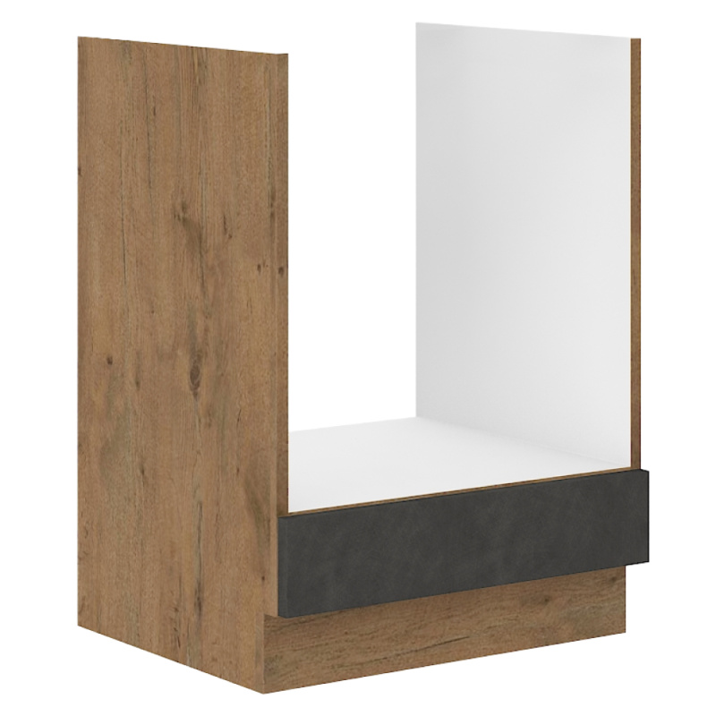 Spodní skříňka, šedá matná / dub lancelot, VEGA 60 D GAZ BB