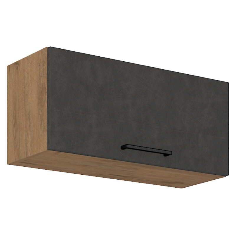 Horní skříňka, dub lancelot / šedá matná, VEGA 80 GU-36 1F