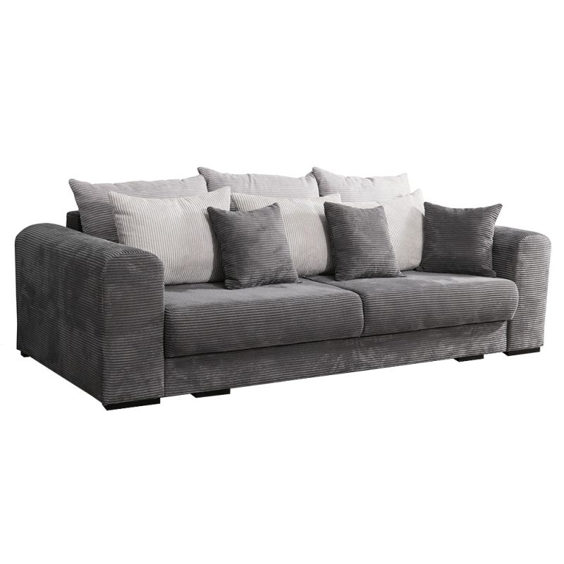 Extra prostorná pohovka, šedá / světle / béžová, GILEN BIG SOFA