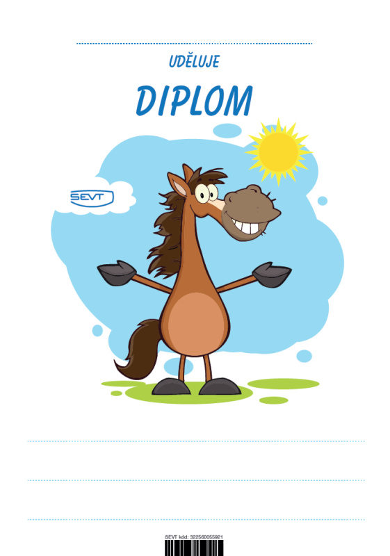Diplom A5 Veselý kůň