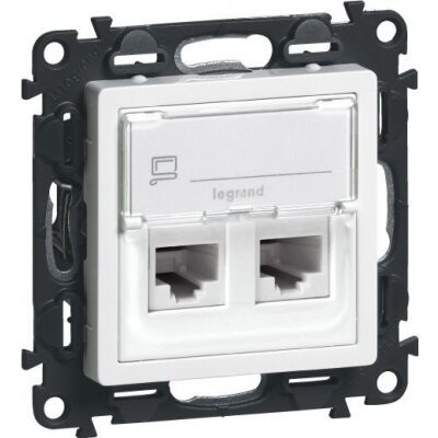 Zásuvka datová Legrand Niloé Step 2× RJ45 bílá