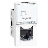 Zásuvka datová Legrand Mosaic CAT5e 1× RJ45 1 modul bílá