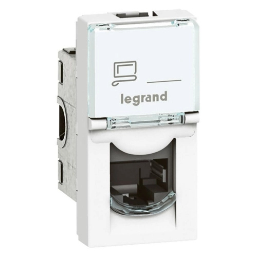 Zásuvka datová Legrand Mosaic CAT6 1× RJ45 1 modul bílá