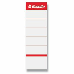 Zasouvací etikety pro pákové pořadače Esselte, 7,5 cm, 10 ks