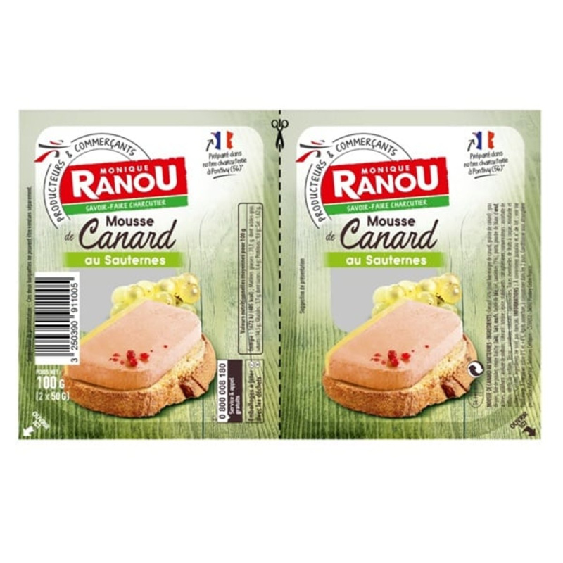 Monique Ranou Kachní pěna s vínem z oblasti Sauternes 2×50 g