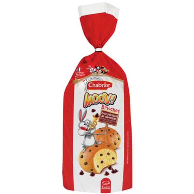 Chabrior Mini briošky s čokoládovými chipsy, 8 ks
