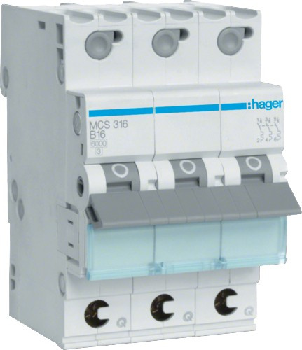 Jistič bezšroubový Hager MCS320 6 kA C 20 A