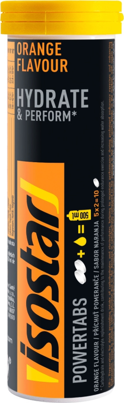 ISOSTAR Powertabs 120 g, tuba, 10 tablet pomeranč
