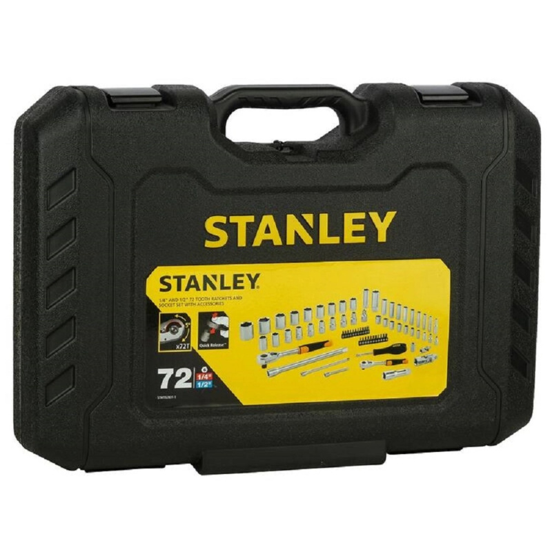 Stanley FATMAX Gola sada 1/4" + 1/2" hlavic, 72dílná