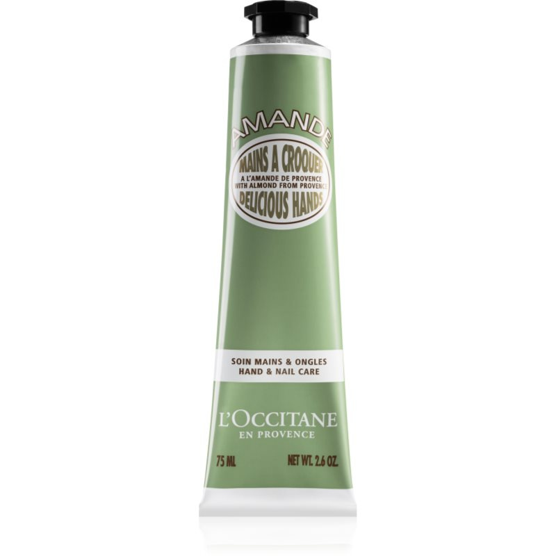 L’Occitane Almond Delicious Hands krém na ruce s mandlovým olejem 75 ml