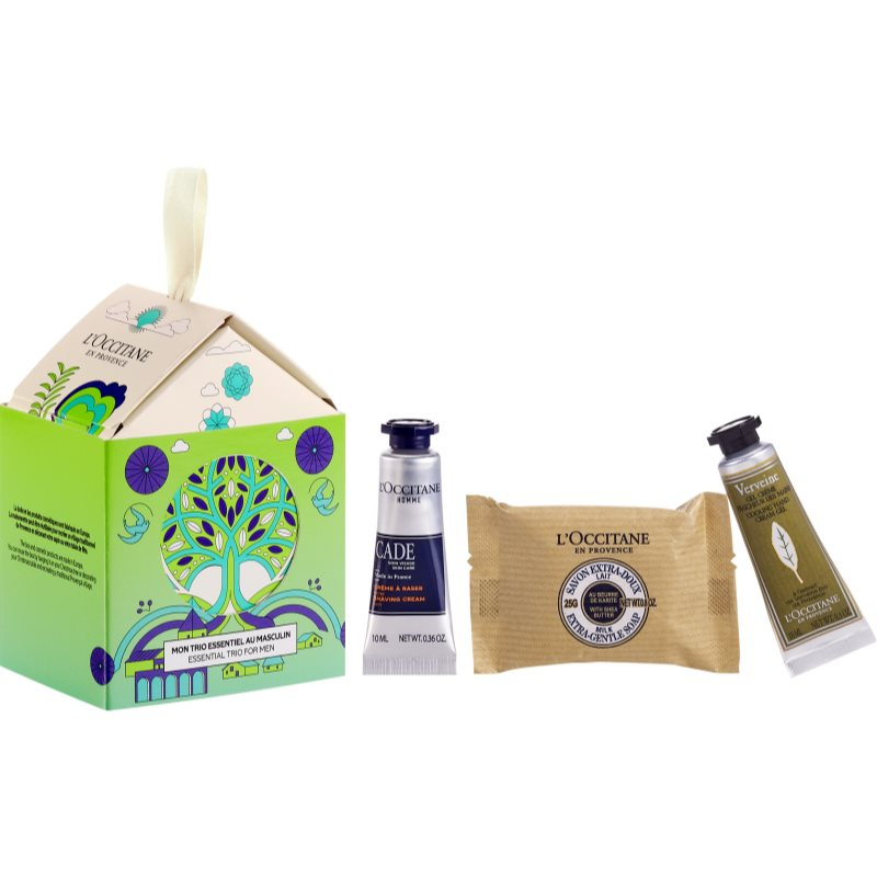 L’Occitane Men Ornament dárková sada na obličej a tělo pro muže