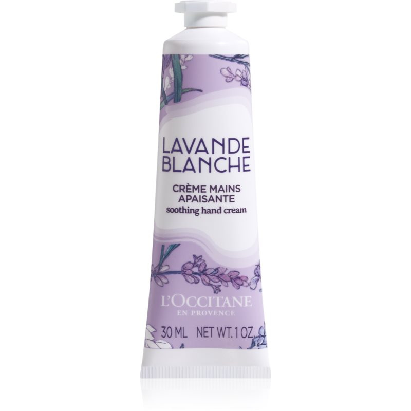 L’Occitane White Lavender zklidňující krém na ruce 30 ml