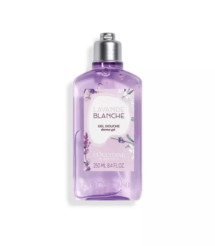L’Occitane White Lavender zklidňující sprchový gel 250 ml