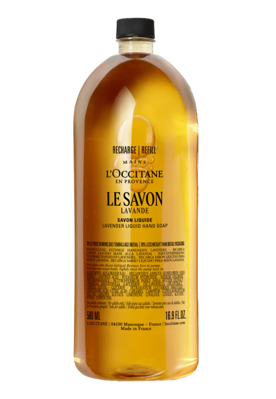 L’Occitane Shea Lavender tekuté mýdlo na ruce náhradní náplň 500 ml