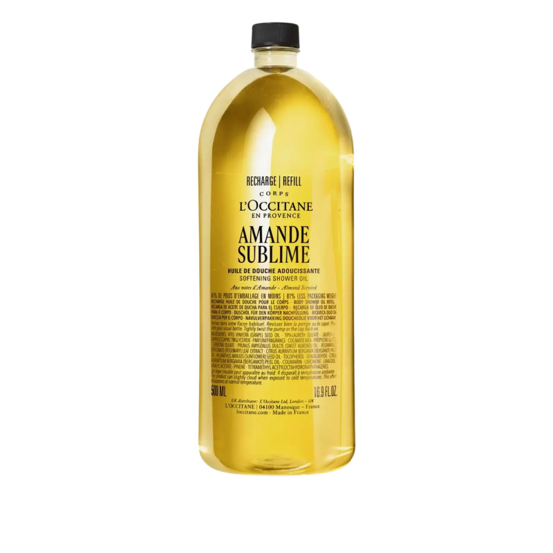 L’Occitane Amande Sublime Softening Shower Oil sprchový olej 500 ml
