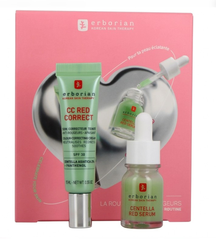 Erborian Dárková sada CC Red Glow & Moisture Set