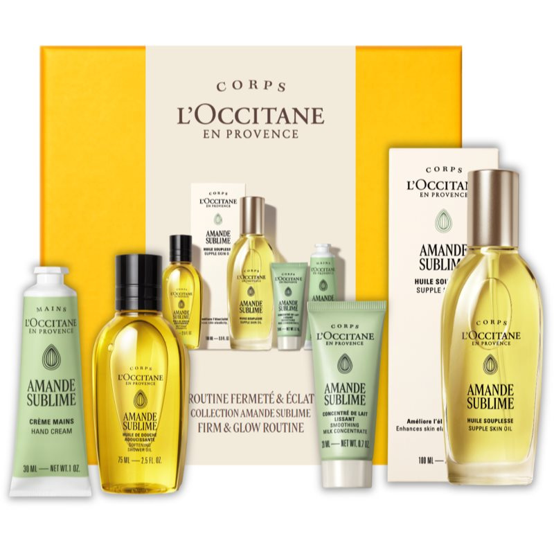 L'Occitane en Provence Dárková sada Firm & Glow Routine Amande Sublime