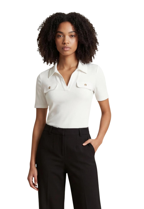 Bílé polo triko Morgan De Toi