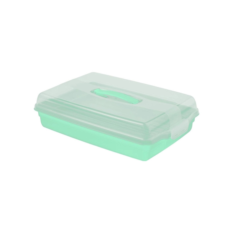 Box na zákusky zelený