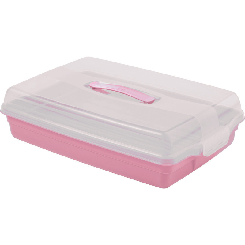 Curver Party box s poklopem růžový 45 x 11 x 30 cm