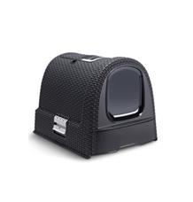 Curver WC kočka kryté domek Rattan 39x39x51cm mocha 1 ks